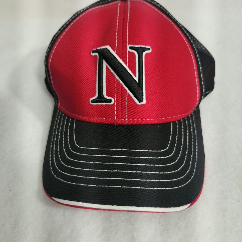 Nebraska Cornhuskers  Hat Cap Black Red Adult Adjustable Embroidered Zephyr